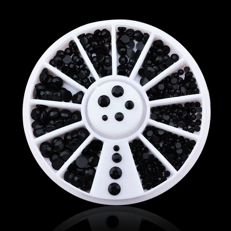 1 коробка красочные блестящие стразы с кристаллами AB без фиксации блестящая