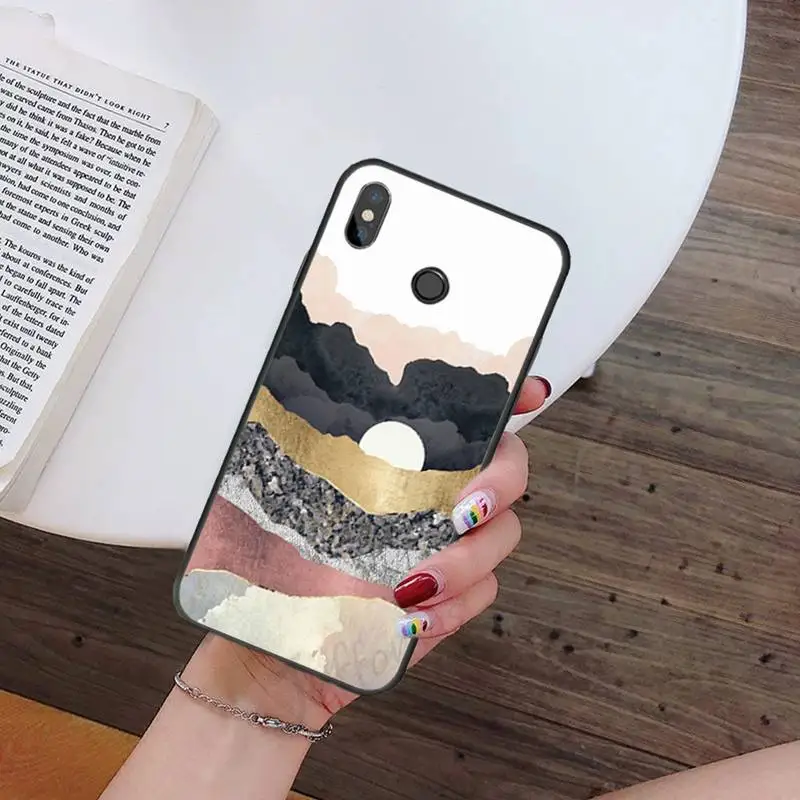 

Mountain Marble Moon Phone Case For Xiaomi Redmi 7 9t 9se k20 mi8 max3 lite 9 note 8 9s 10 pro Soft Silicone Shell Cover Funda