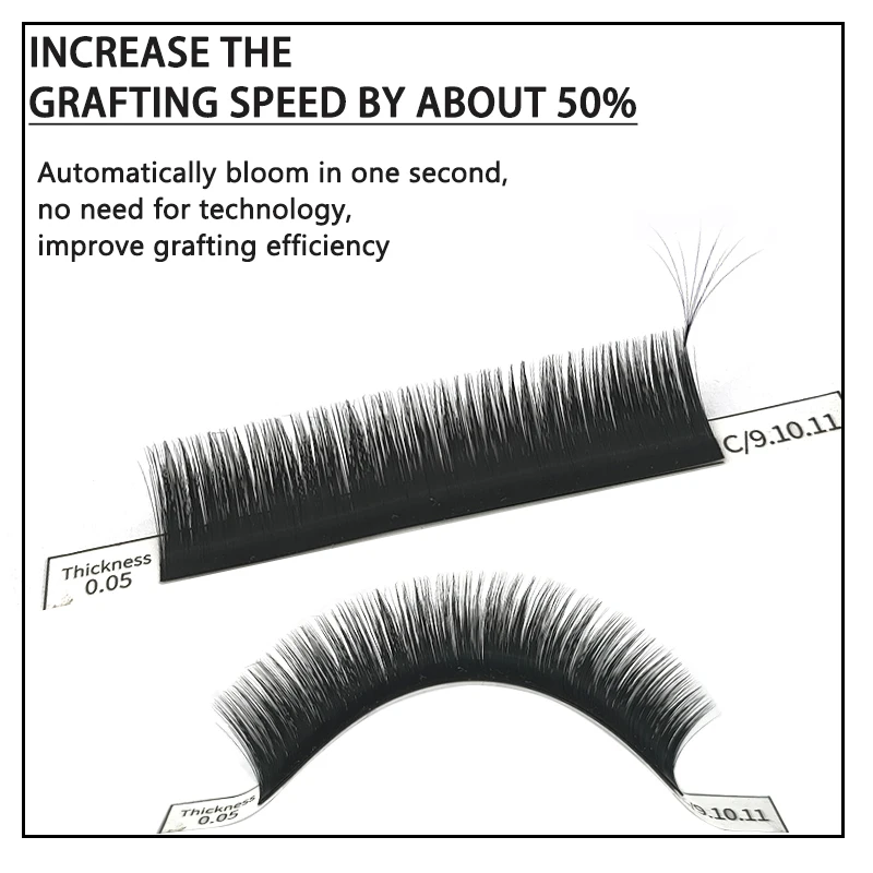 

0.05 second blooming without shrinking, grafting eyelashes, planting grafting, thick eyelashes automatically bloom false eyelash