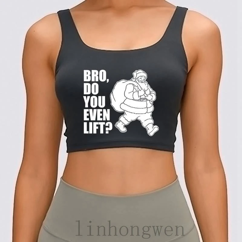 

Santa Для женщин майка Летние Фотографии Индивидуальные Cool S-XL дышащая Crazy укороченный топ