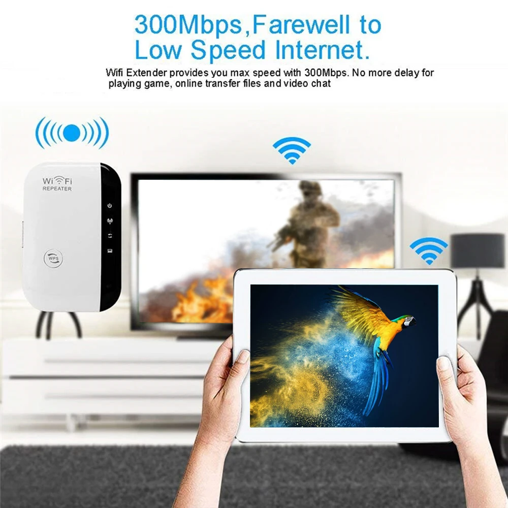 Расширитель беспроводной сети Wi-Fi усилитель сигнала Беспроводной высокое
