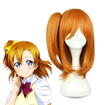 

Love Live! School Idol Project KiRa-KiRa Sensation Honoka Kousaka Cosplay Costume U's Music Stage Costume Lolita Dress Wig shoes