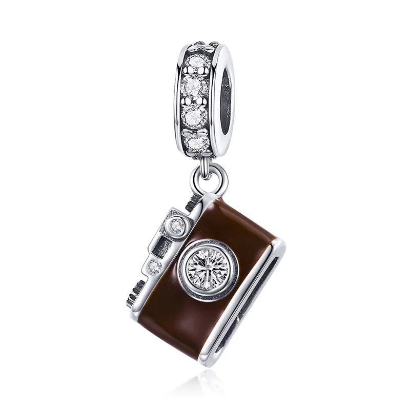 Браслет Pandora, серебро 925,, CZ, самолет, Автомобильная камера для корабля, амулеты, S925, розовый, багажник, воздушный шар, бусины для изготовления ювелирных изделий - Окраска металла: asc953-2