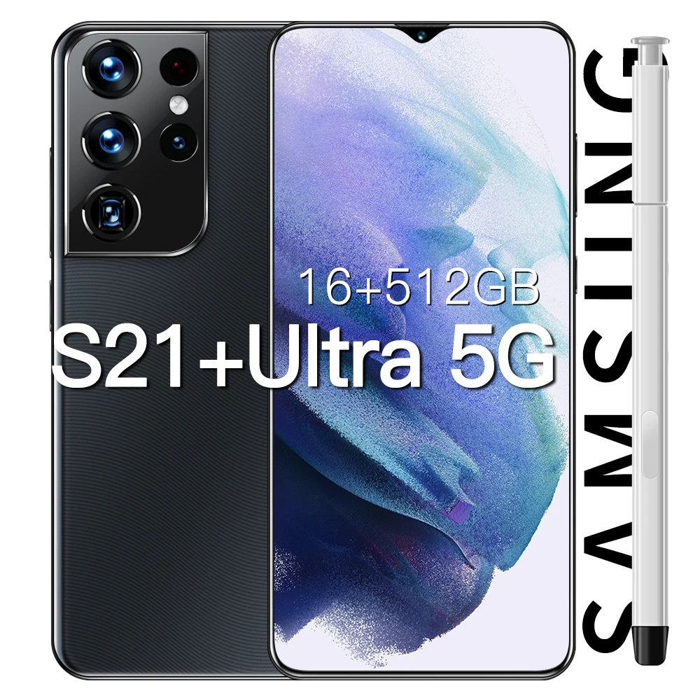 Tel&eacute;fono Inteligente Galaxy S21 + Ultra, versi&oacute;n Global, 6,7 pulgadas, 4G/5G, desbloqueo de 32MP + 50MP, 16 + 512GB, 6800m Ah, Android-3