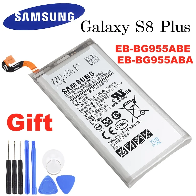 Оригинальная Аккумуляторная батарея SAMSUNG EB BG955ABA 3500 мАч для Samsung Galaxy S8 Plus + G9550 G955