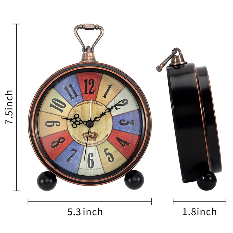 Настольные часы цифровые Ретро Винтаж не тикают стол тихий Будильник Кварцевые