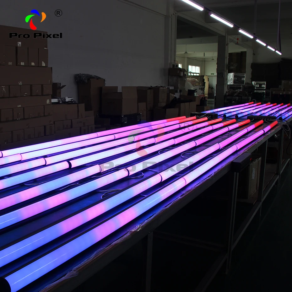Светодиодная Пиксельная Трубка 16 шт. светильник с 1 шт. контроллером 40* SMD5050 RGB/FC высокоэффективный светодиодный s для dj светильник, Свадебный светильник, сценический светильник