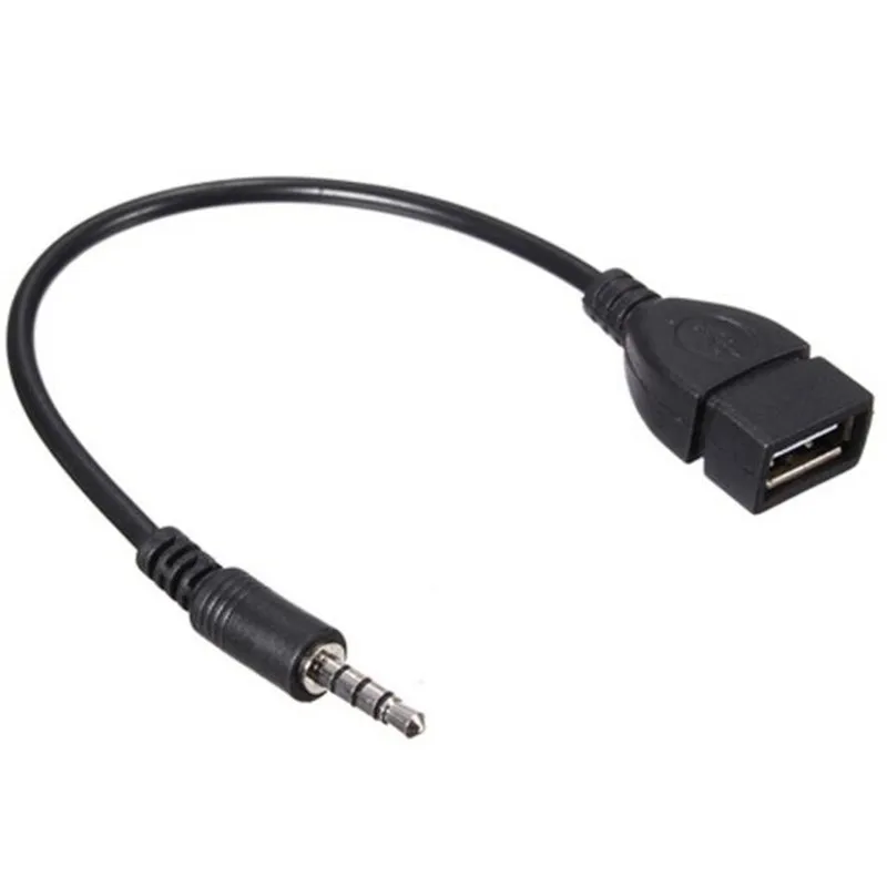 

3.5mm Audio AUX Jack to USB 2.0 Type A Female OTG Converter Adapter Audio AUX Jack to USB 2.0 Type A Female OTG Wholesale