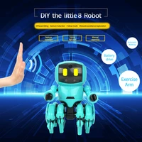 diy assembly infrared obstacle avoidance gesture sensor follow xiaoba remote control electric music robot childrens toy gift