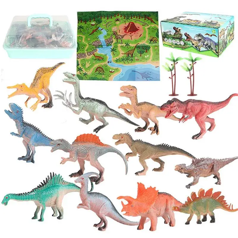 

Детский дневной динозавр, ковер мира, модель динозавра, игрушка, игровой домик, коробка для хранения, Детская развивающая игрушка, подарок