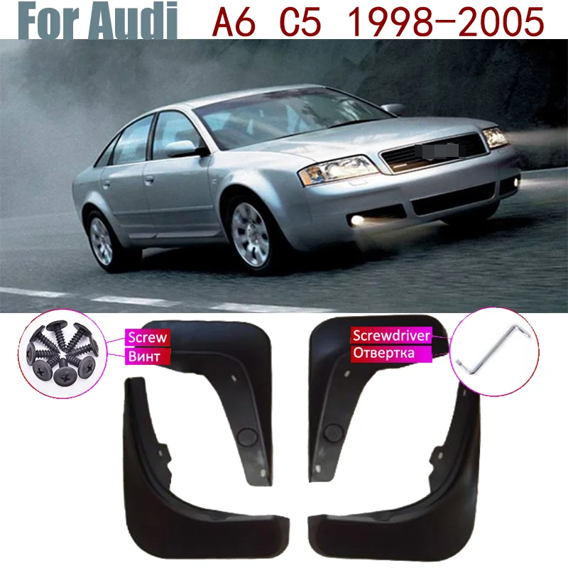 

Mud Flaps Splash Guards Mudguarda Accessories Mud Flaps For Audi A6 C5 Sedan 2005~1998 2004 2003 2002 2001 2000 1999