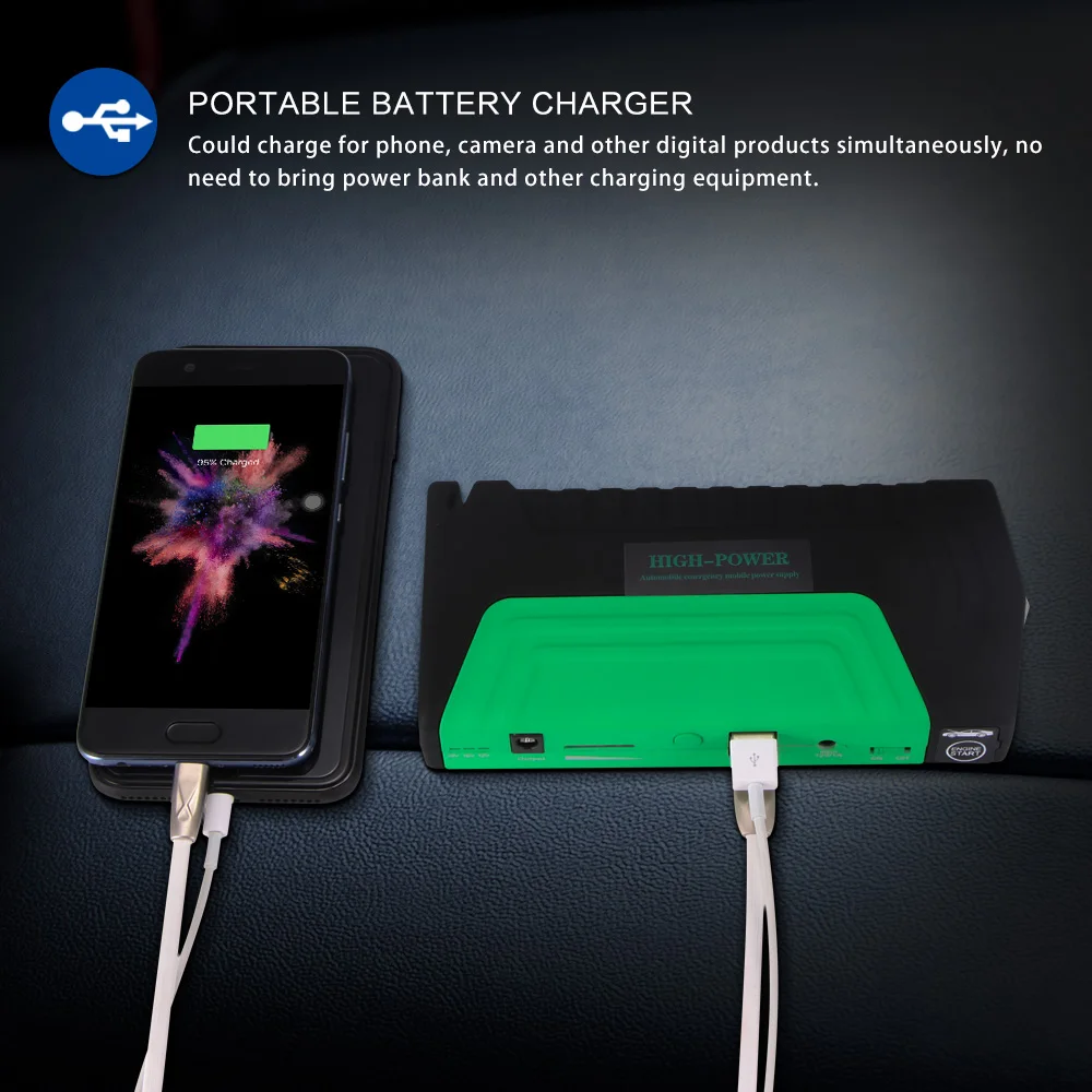 Emergency Car Jump Starter Portable Multiple Power Bank Charger Battery Booster Auto Starting Device | Автомобили и мотоциклы