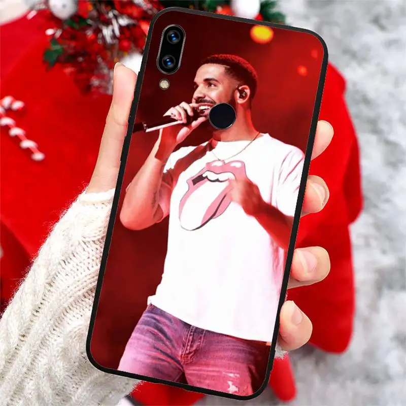

Drake fashion rapper pattern high quality mobile Phone Case cover For Xiaomi Redmi note 7 8 9 t k30 max3 9 s 10 pro lite