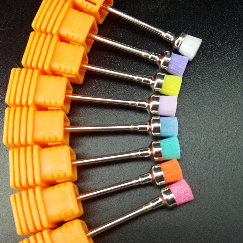5pcs Mix color Nail Drill Brush Electric 2.35mm Machine Professional Nail Art Drill Bit Cleaning Manicure Drills Accessories