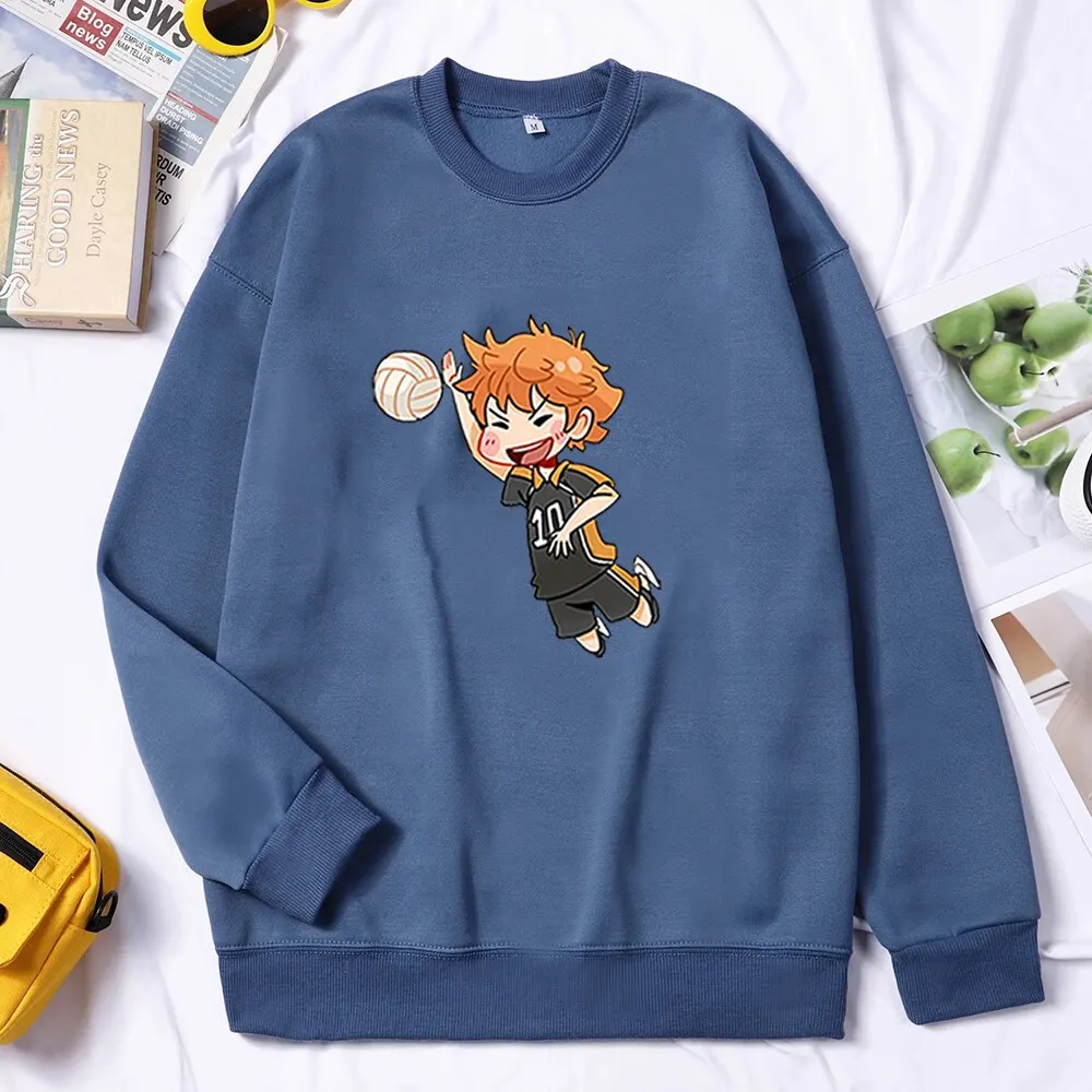 

Fly High School Japanese Anime Haikyuu Hoodies Men Arasuno Sweatshirts Karasuno Volleyball Club Hoodie Pullovers Tops Streetwear