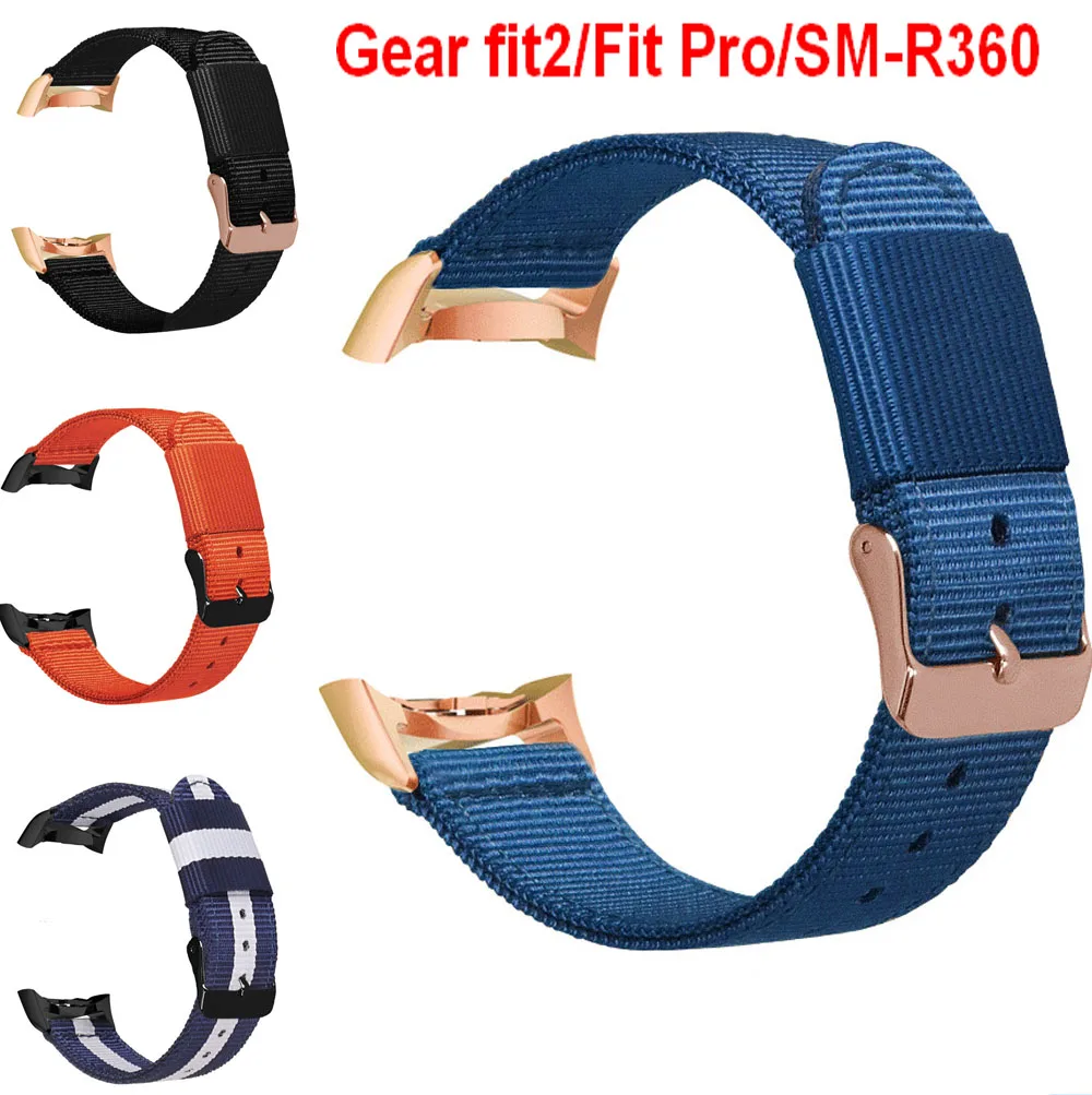 Высококачественный наручный ремешок для samsung gear fit2 SM-R360, нейлоновый браслет, ремешок для часов для gear fit 2 Fit2 Pro, ремешок для SM-R365