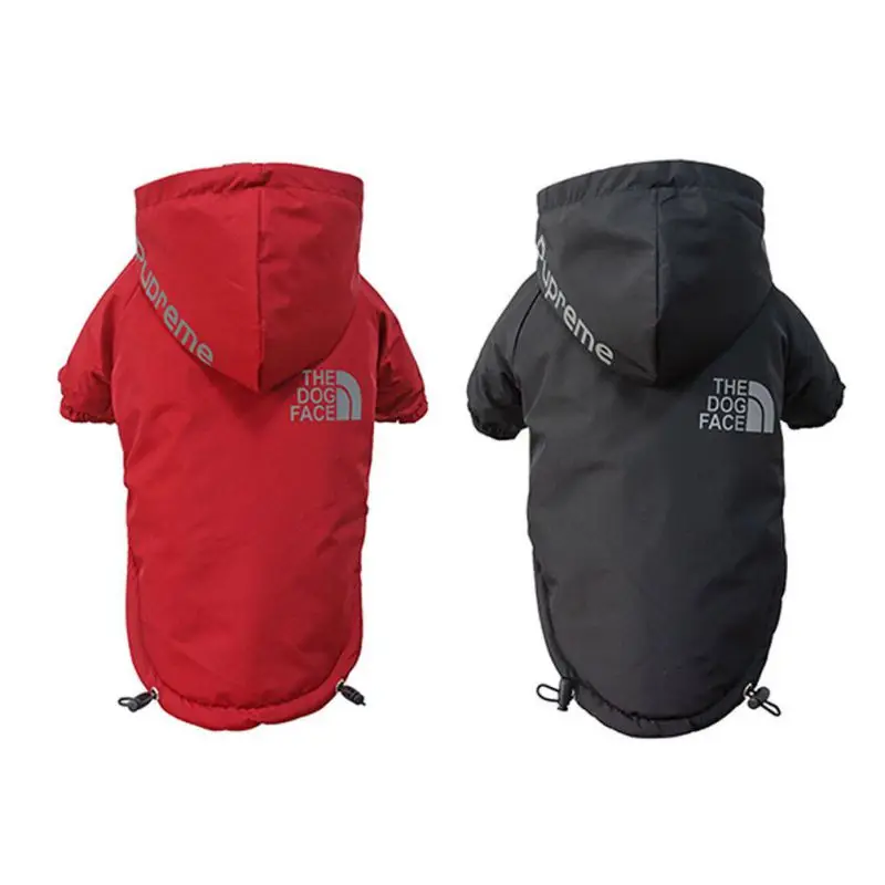 

Одежда для собак, зимнее водонепроницаемое пальто, теплая куртка для щенков, толстовка, светоотражающая Одежда для маленьких и средних соба...