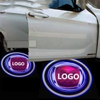 2 шт. светодиодный проектор Ghost Shadow светильник двери автомобиля Добро пожаловать лампы принципу сделай сам светильник символ знак для FIAT PUNTO 500X 500L 500