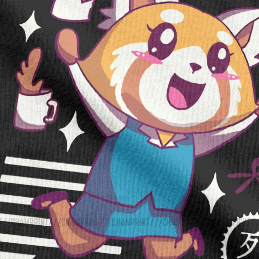 Агрессивная футболка Aggretsuko Yey на пятница счастливая уикен для мужчин 100% хлопок