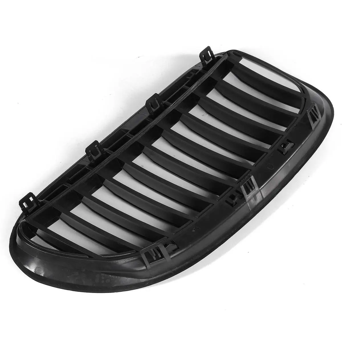

Pair Gloss Black Double Slat Car Style Front Kidney Double Slat Line Front Racing Grill for BMW 6 Series E63 E64 2004 2005-2010
