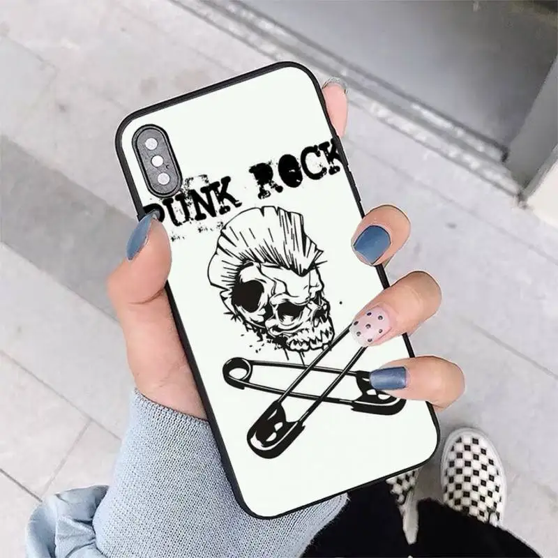 Punk Rock Phone Case for iPhone 13 11 12 pro XS MAX 8 7 6 6S Plus X 5S SE 2020 XR cover