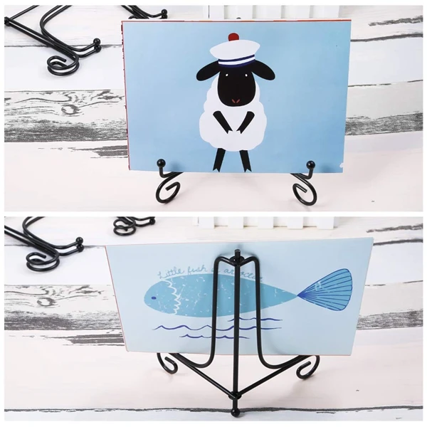 3 предмета в комплекте 12 дюймов Большой Железный Дисплей стенд черный железный