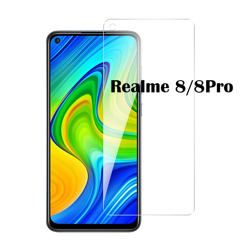 

2.5D Закаленное стекло для OPPO Realme 8 Pro 8Pro, Защита экрана для Realme 8, блестящее стекло для Realme 8, ультратонкое стекло
