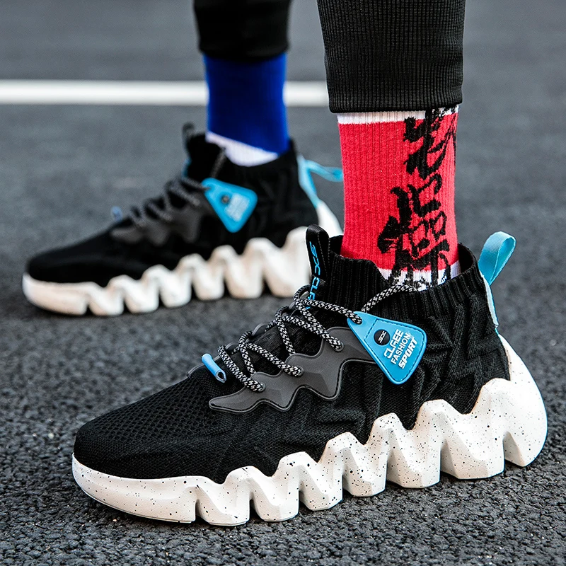 

Large Size EU 47 Casual Sneakers Men Running Shoes Reflective High Street Zapatillas Outdoor Jogging Footwear 2021 New