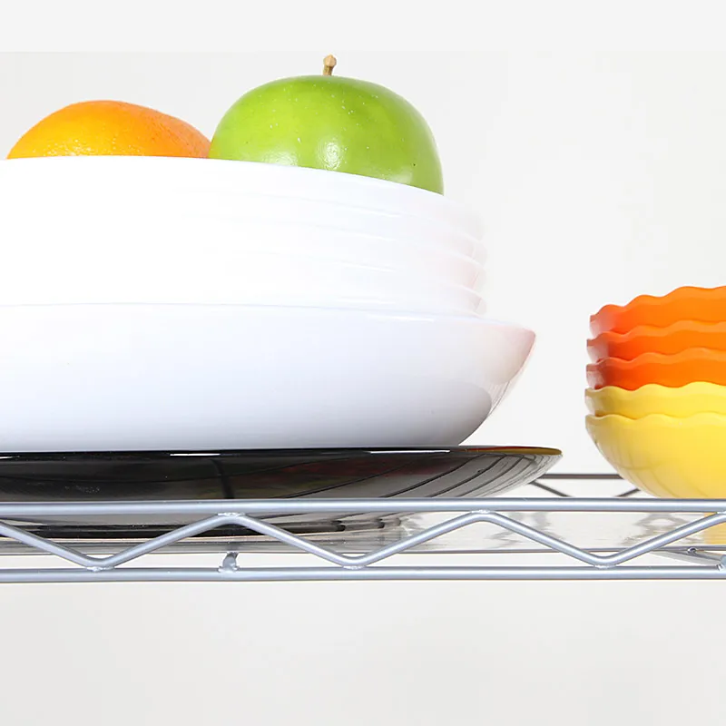 

BUYTOO Changeable Assembly Floor Standing Carbon Steel Storage Rack Silver