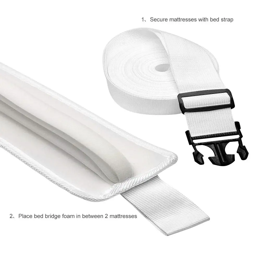 New Bed Bridge Twin To King Converter Kit Gap Filler Make Beds Into Connector Mattress For Guests | Дом и сад