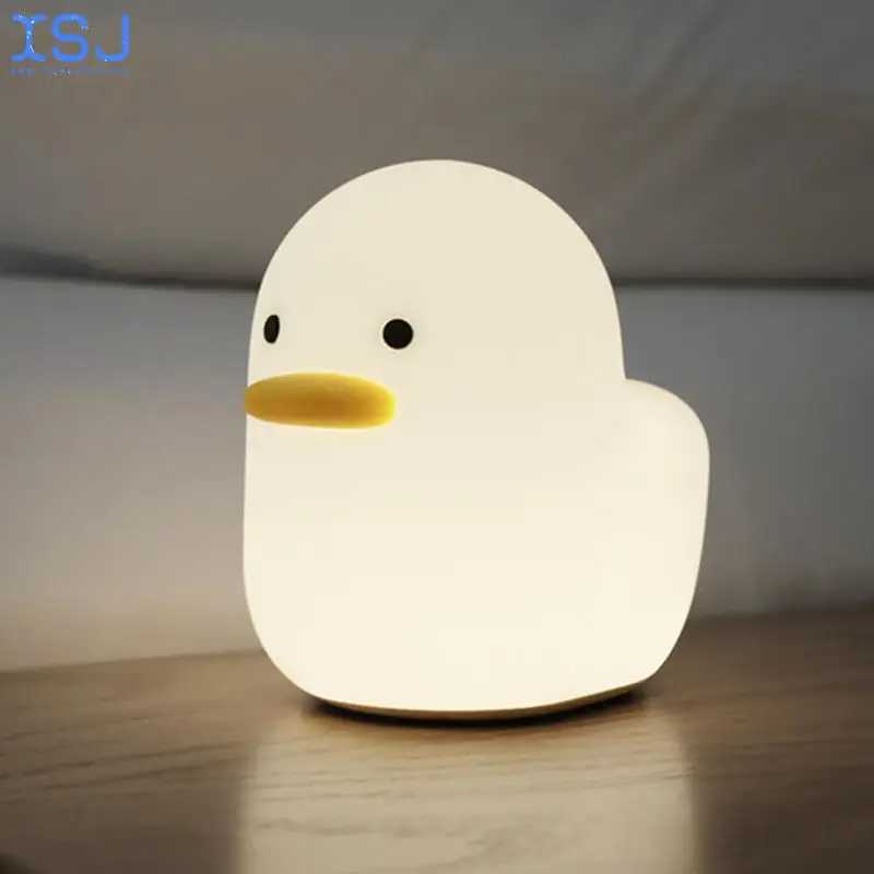 

Duck Silicone Usb Charging Cute Clapping Lamp Bedroom Sleep Eye Protection with Regular Night Light