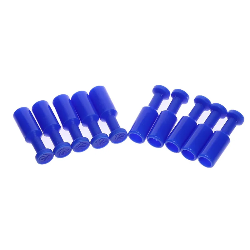 10PCS Blue Nylon Pneumatic Blanking Plug Hose Tube Push Fit Connector Air Line 4/6/8/10/12MM |
