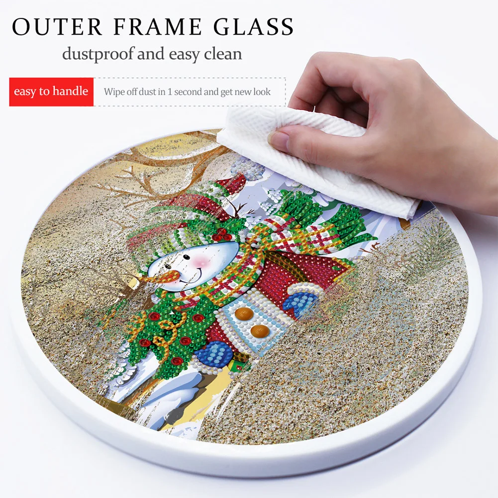 Living Room Gift Christmas Diamond Painting Wall Art Embroidery Craft With Frame Bedroom Hanging 5D DIY Home Decor Easy Apply | Дом и сад