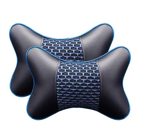 2 шт. автомобильный подголовник из искусственной кожи подушка для шеи