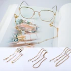 Цепочка для очков, с кристаллами, нескользящая