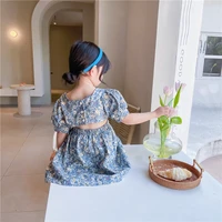 floral dresses for girls clothings autumn winter new girls dress short sleeve fashion cotton floral dress childrens costume
