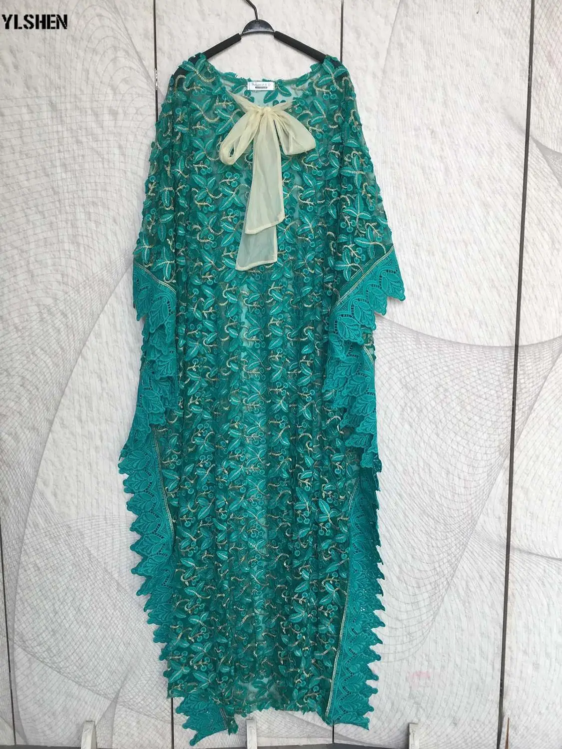 Dinner Dresses For Women 2021 New African Spring Summer Elegant Lace Gown Flowers Printed Dashiki Long Dress Ladies Clothing |