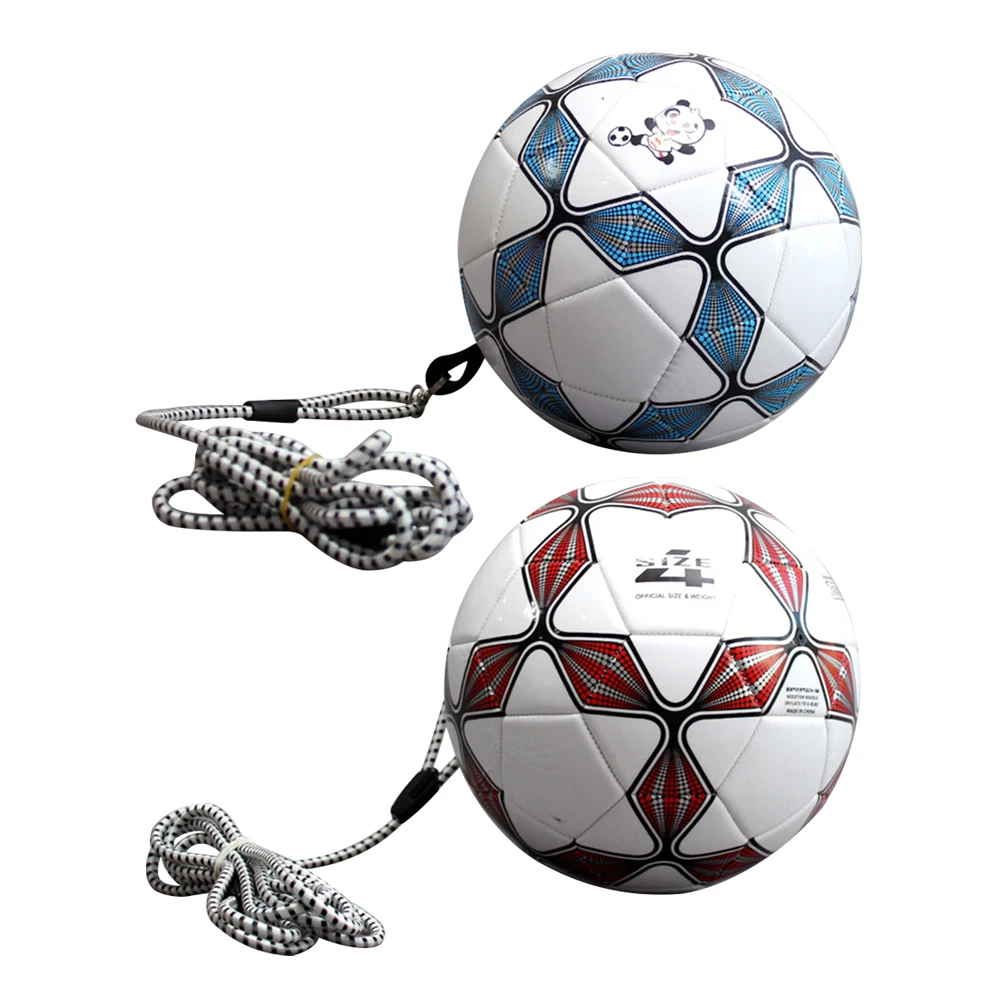 

Soccer Ball With Rope Kick Back Trainer Football Auxiliary Childrens Football School Sport Training Balls Equipment