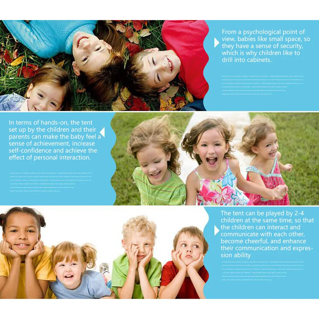 

Folding Kids Play Tent Children Indoor Outdoor Ball Play Game Castle Crawl House Teepee Tent Play Tent Birthday Christmas Gift