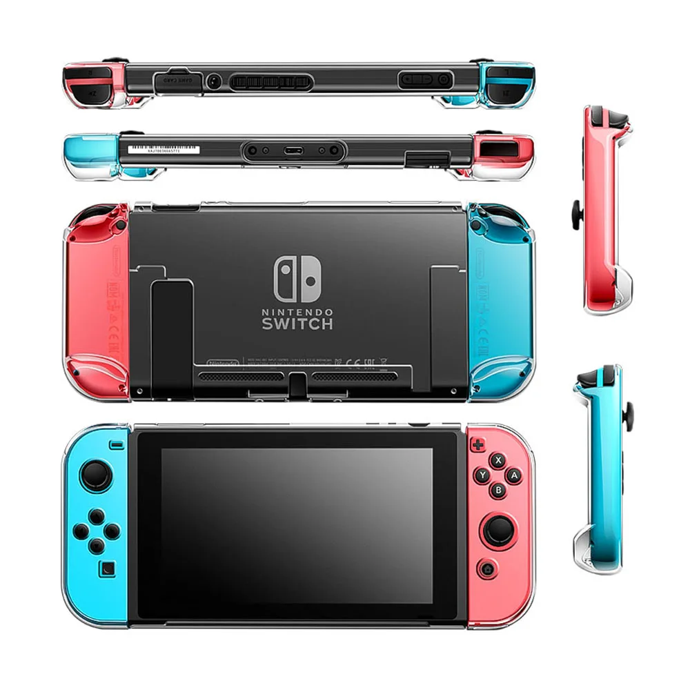 Чехол аксессуары Coque для Nintendo Switch жесткий кожаный чехол Корпус оболочка Joy Con Joycon
