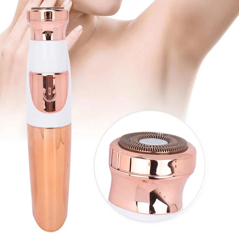 

Женский Электрический эпилятор, безболезненное удаление волос, портативный эпилятор для лица, триммер для бикини Byebrow, Дамская бритва