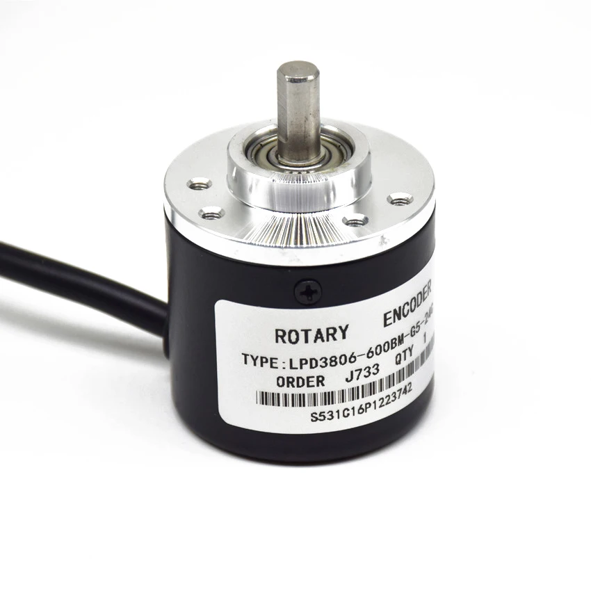 

600 Pulse Incremental Photoelectric elevator Rotary Encoder 5-24V Coupling Optional NPN,AB Two Phase 600ppr LPD3806-600BM-G5-24C