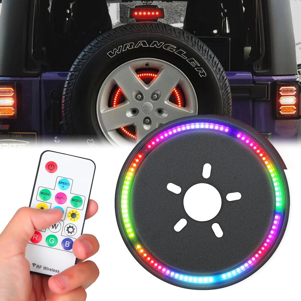 JL1201 RGB светодиодный рабочий светильник запасное колесо стоп сигнал комплект