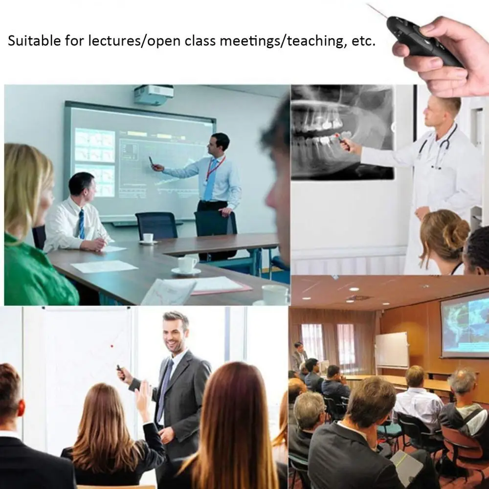 USB беспроводной Презентер красная лазерная указка PPT пульт дистанционного