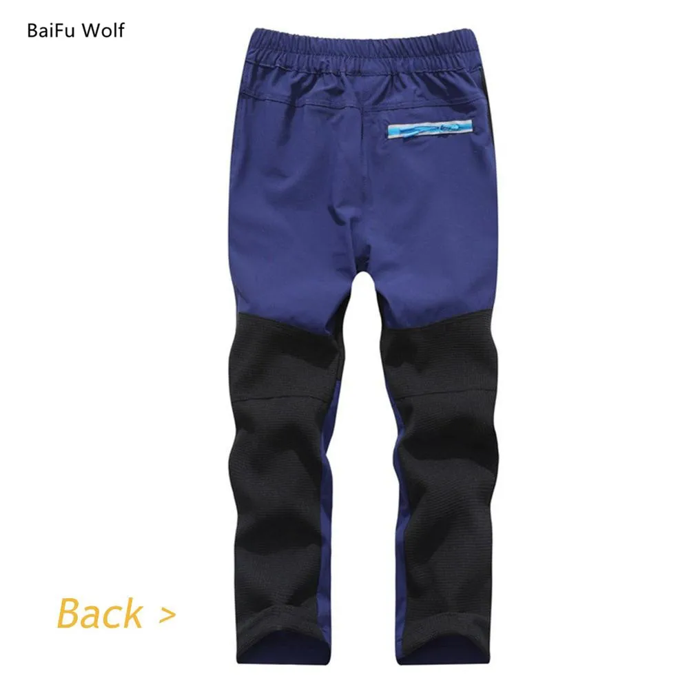 

Children's Summer Outdoor Hiking Pants Kids Quick Drying Thin Trousers Boys Girls Elastic Trekking Pants For Camping Cycling