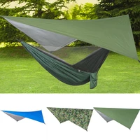 230cm140cm waterproof tarp tent shade outdoor camping hammock rain fly anti uv garden awning canopy sunshade ultraligh