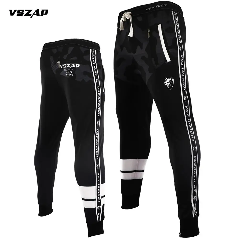 

VSZAP спортивные штаны для фитнеса, MMA, бега, боевые и бархатные длинные брюки, защитные брюки, мужские Свободные тренировочные повседневные ос...
