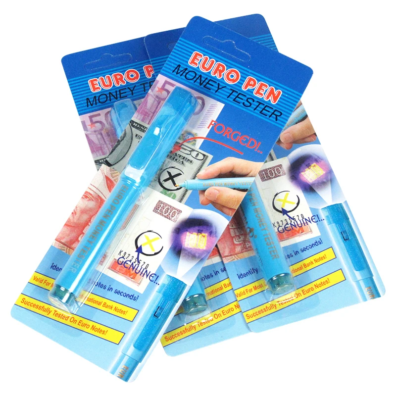 Ручка-детектор 2 в 1 с УФ светильник ручка-тестер контрафактной банкноты