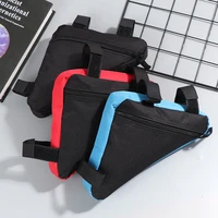 1 pc bike bicycle cycling bag front tube frame phone bicycle bags triangle pouch bike bag