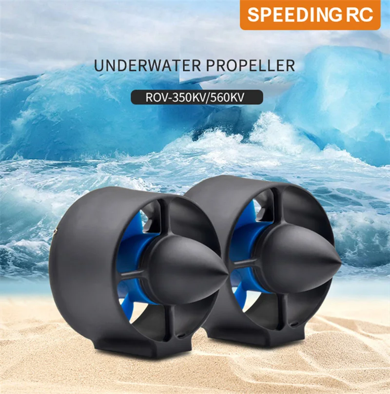 

Подводный Thruster водонепроницаемый мотор ROV Thruster встроенный 30A положительный и отрицательный двусторонний ESC для радиоуправляемой лодки